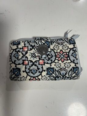 Vera Bradley Wallet in Blue and Pink